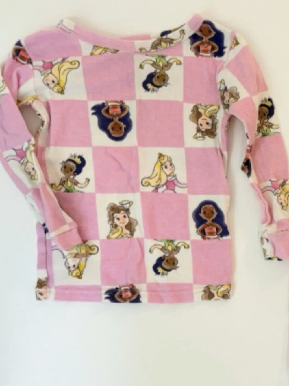 Disney Princess Pajama Set Lot 4 Girls 4T Pink Mix & Match 100% Cotton Sleepwear